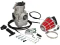 Kit carburatore, filtro aria rosso e ricambi per moto. Perfetto per chi cerca componenti dell'orto carburatori ricambi.